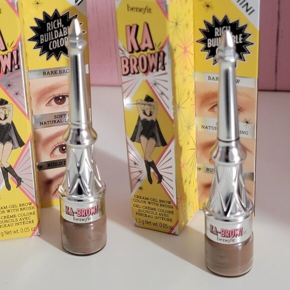 Set of 2 Benefit KA BROW Gel Cream and Brush Mini Shade 3 Medium Two NIB - Picture 11 of 16